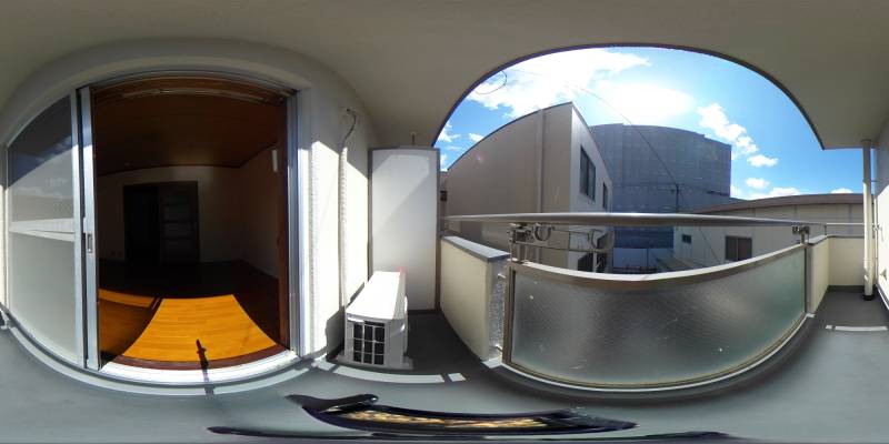 パノラマ画像バルコニー