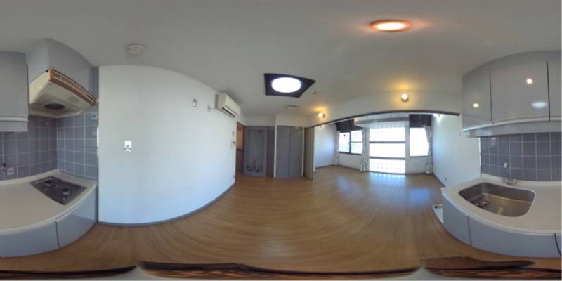 パノラマ画像キッチン