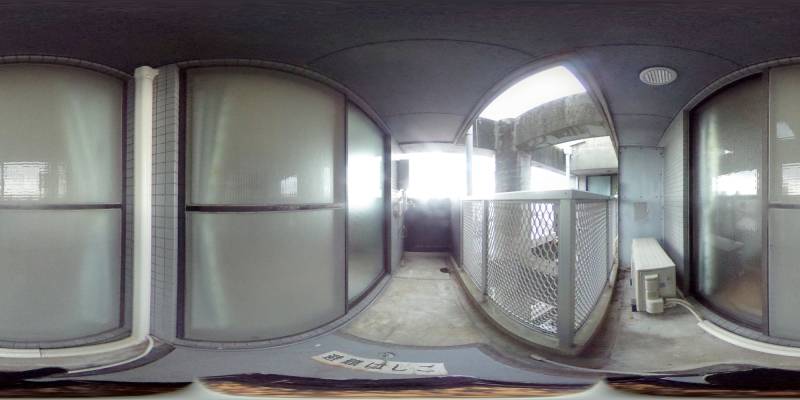 パノラマ画像バルコニー