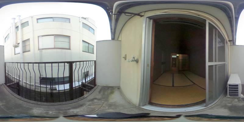 パノラマ画像バルコニー