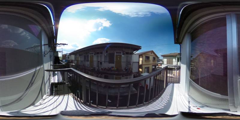 パノラマ画像バルコニー