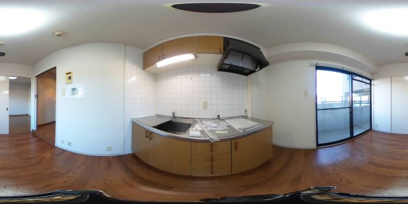 パノラマ画像キッチン