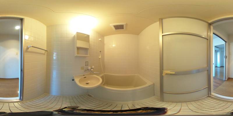 パノラマ画像バスルーム