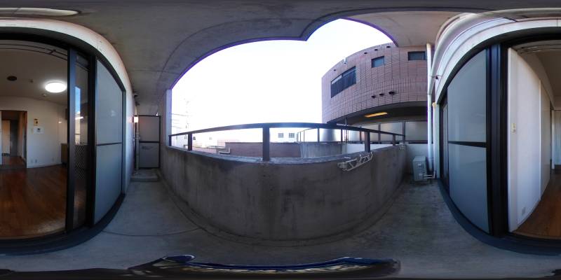 パノラマ画像バルコニー