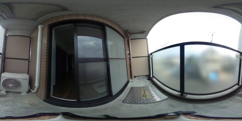 パノラマ画像バルコニー