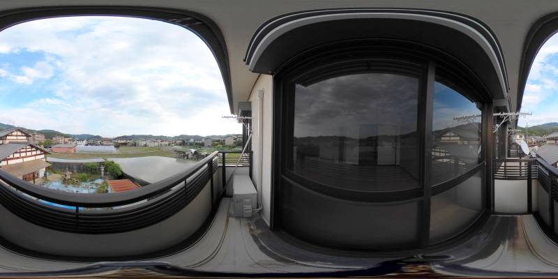 パノラマ画像バルコニー