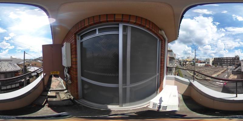 パノラマ画像バルコニー