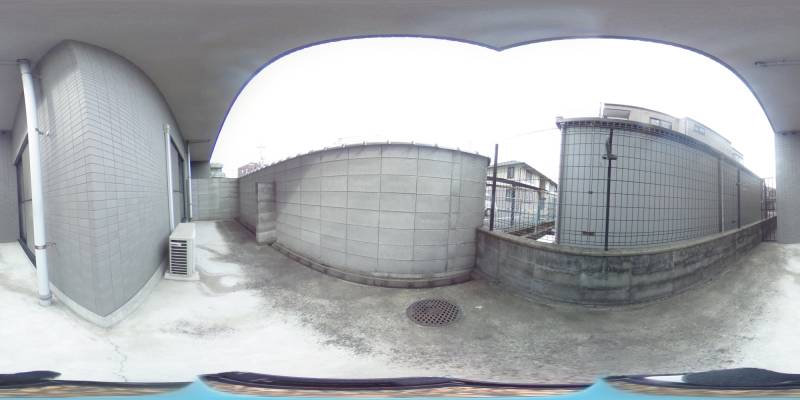 パノラマ画像バルコニー