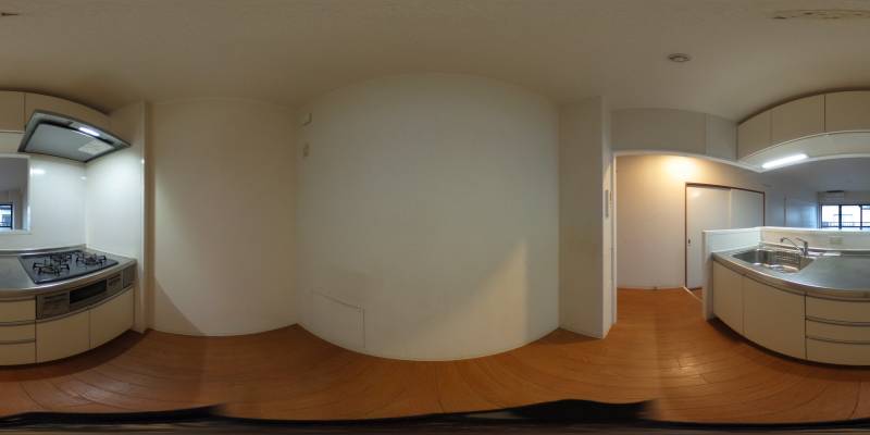パノラマ画像キッチン