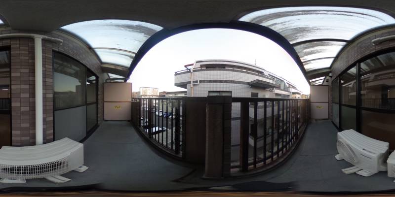 パノラマ画像バルコニー