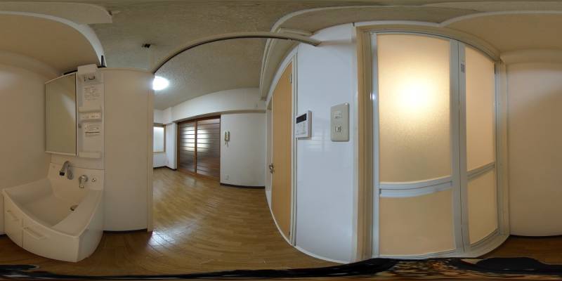 パノラマ画像洗面所