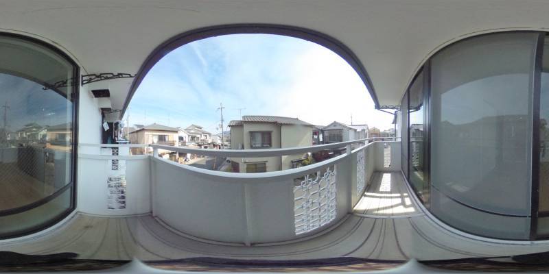 パノラマ画像バルコニー