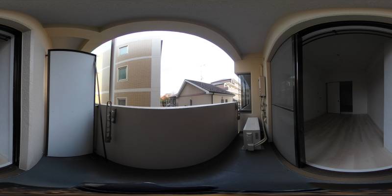 パノラマ画像バルコニー
