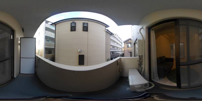 パノラマ画像バルコニー