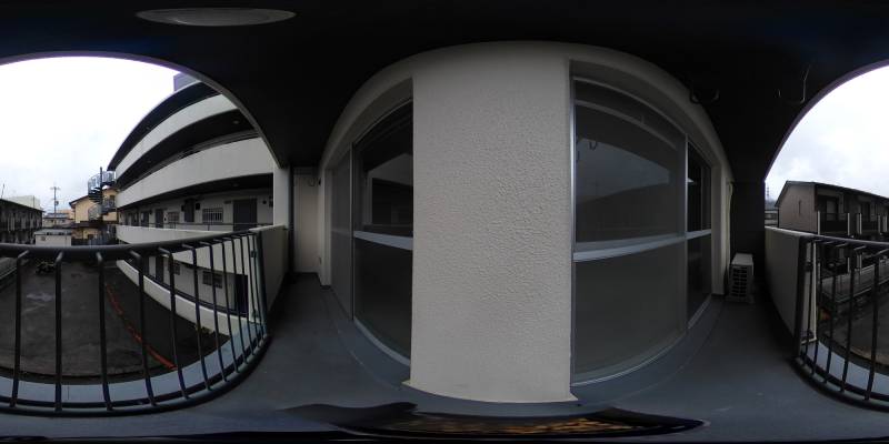 パノラマ画像バルコニー