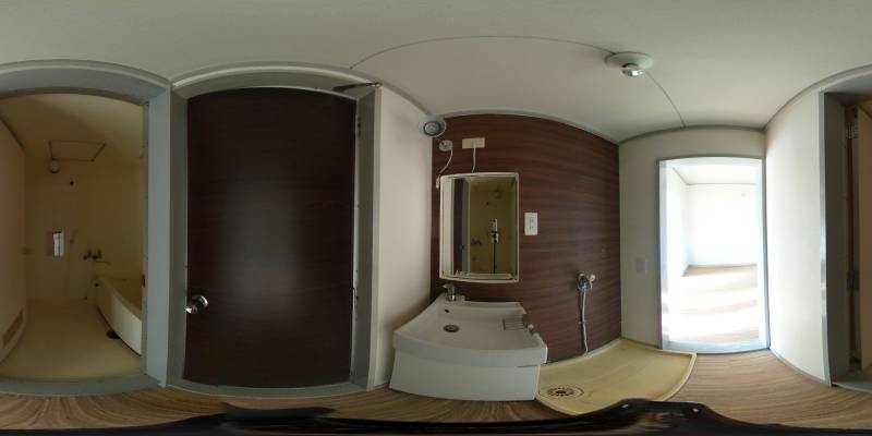 パノラマ画像洗面所