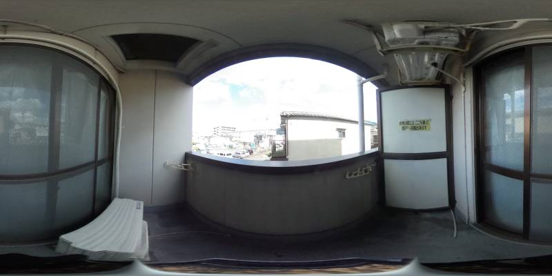 パノラマ画像バルコニー