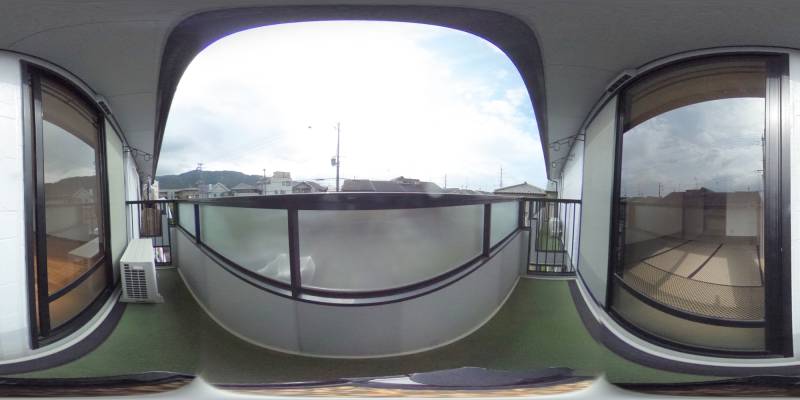 パノラマ画像バルコニー