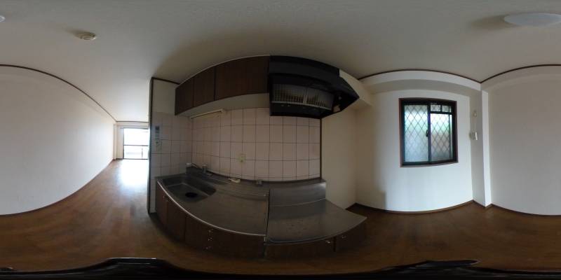 パノラマ画像キッチン