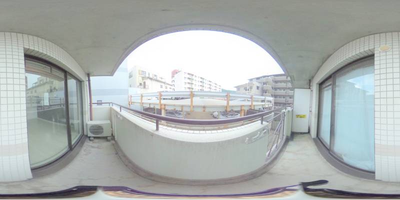 パノラマ画像バルコニー