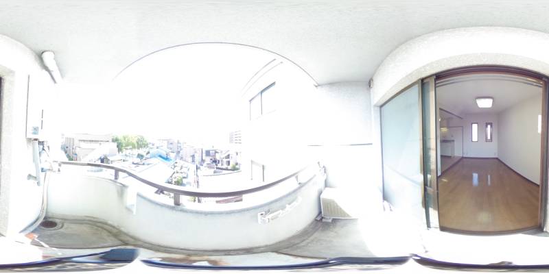 パノラマ画像バルコニー