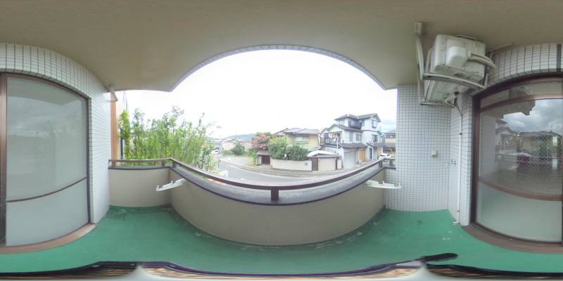 パノラマ画像バルコニー