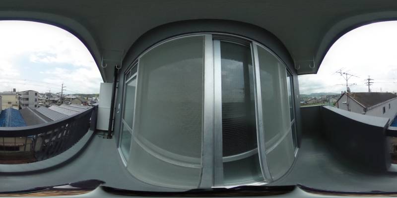 パノラマ画像バルコニー