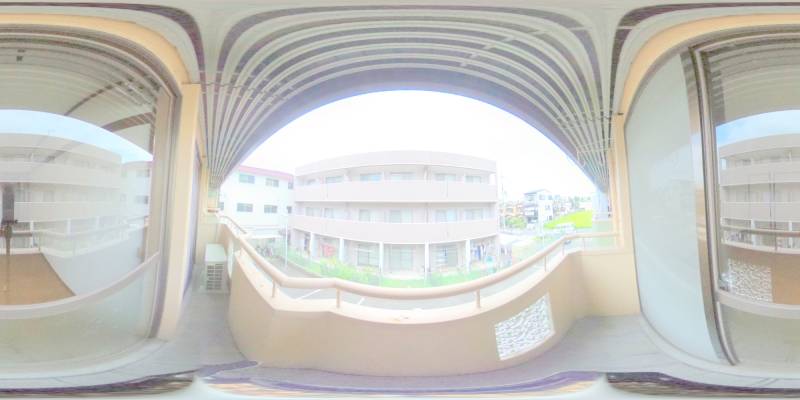 パノラマ画像バルコニー