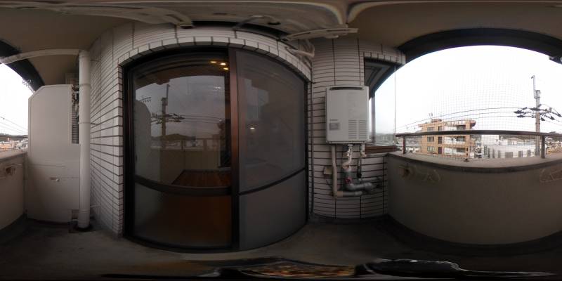 パノラマ画像バルコニー