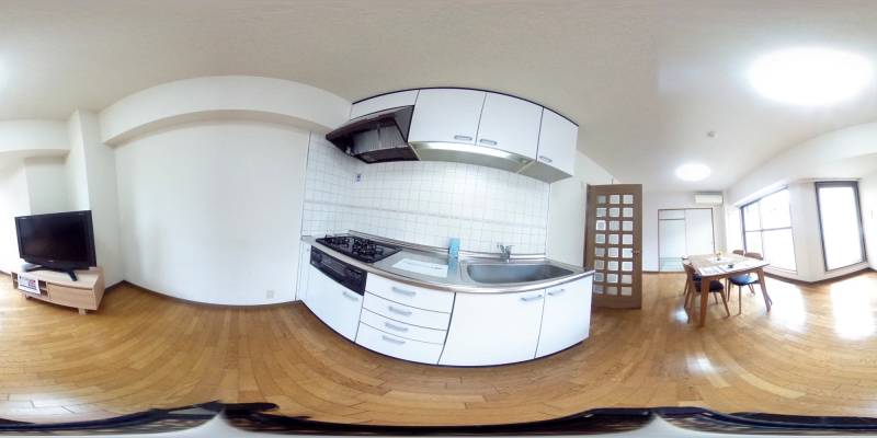 パノラマ画像キッチン