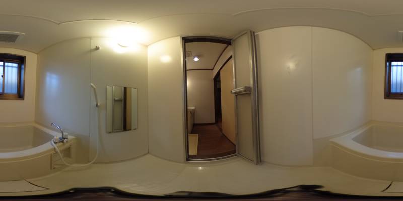 パノラマ画像バスルーム