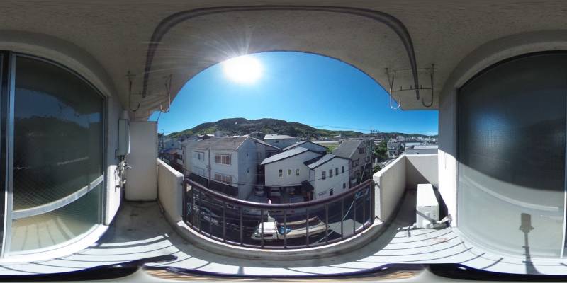 パノラマ画像バルコニー