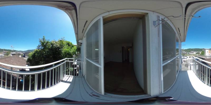 パノラマ画像バルコニー