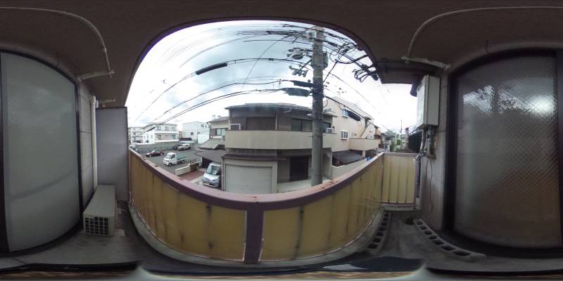 パノラマ画像バルコニー