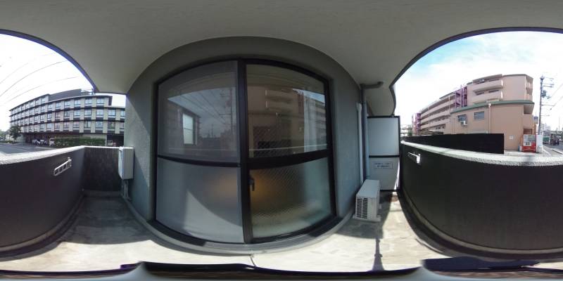 パノラマ画像バルコニー