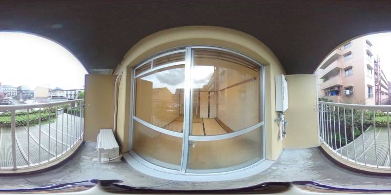 パノラマ画像バルコニー
