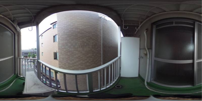 パノラマ画像バルコニー