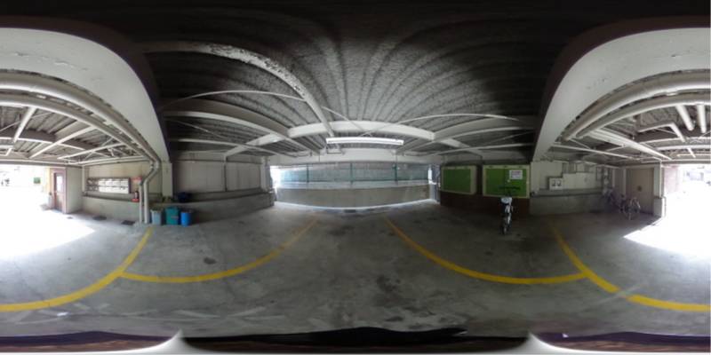 パノラマ画像駐車場