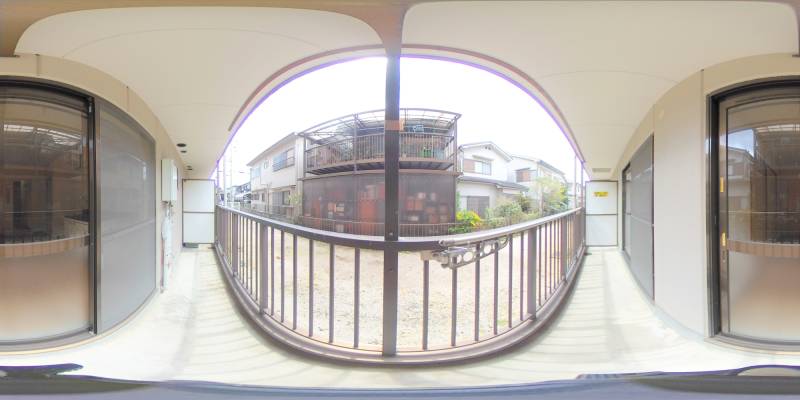 パノラマ画像バルコニー