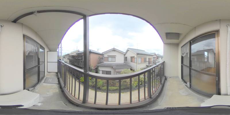 パノラマ画像バルコニー