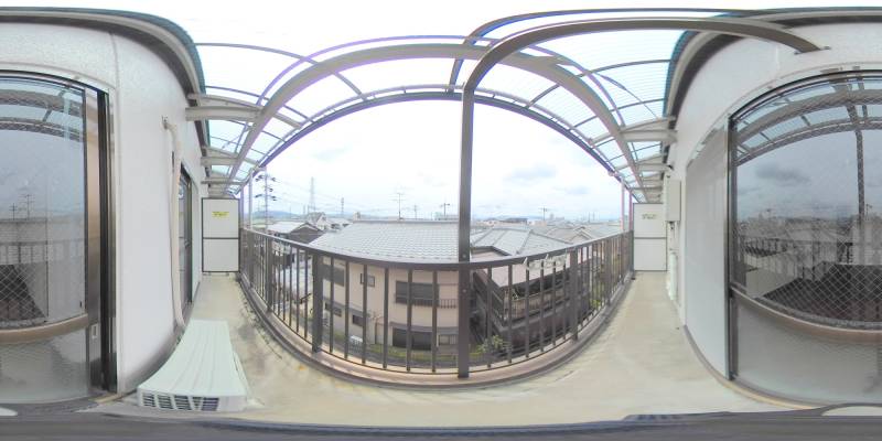 パノラマ画像バルコニー