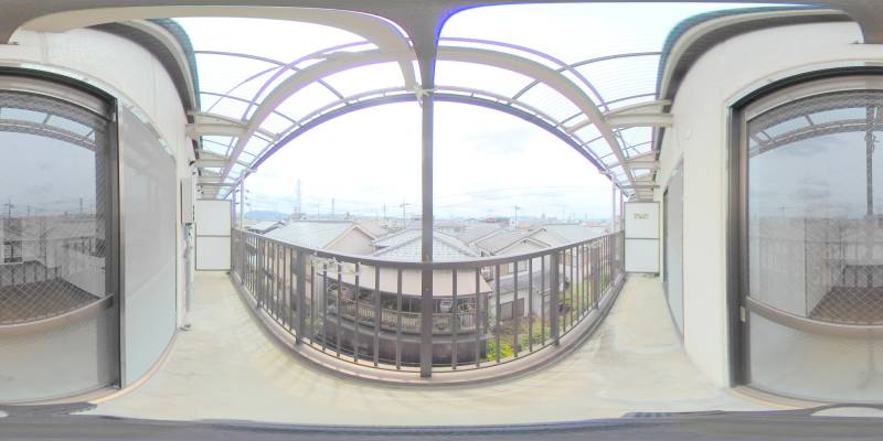 パノラマ画像バルコニー