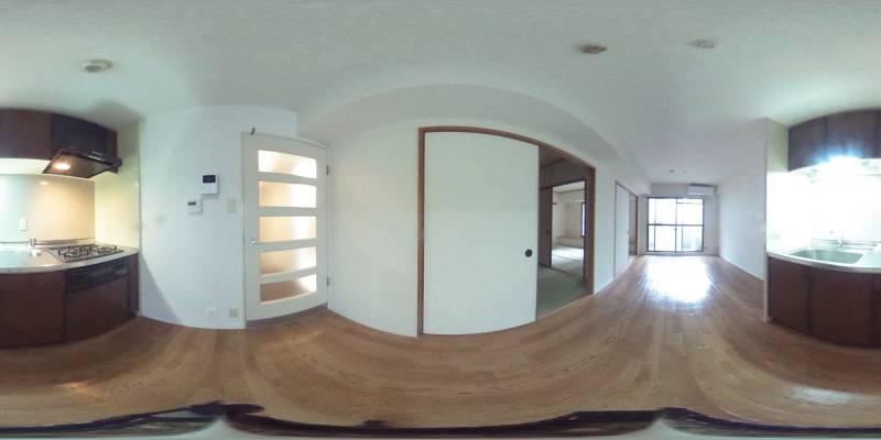 パノラマ画像キッチン