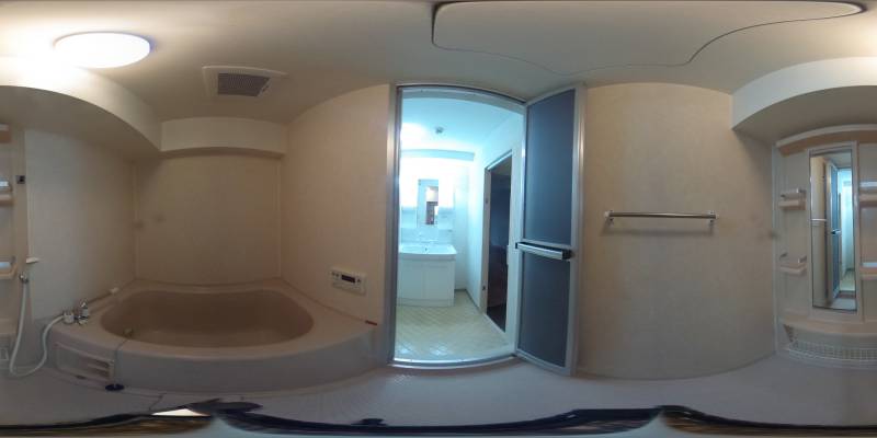 パノラマ画像バスルーム