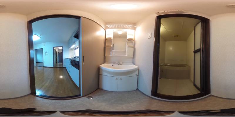 パノラマ画像洗面所