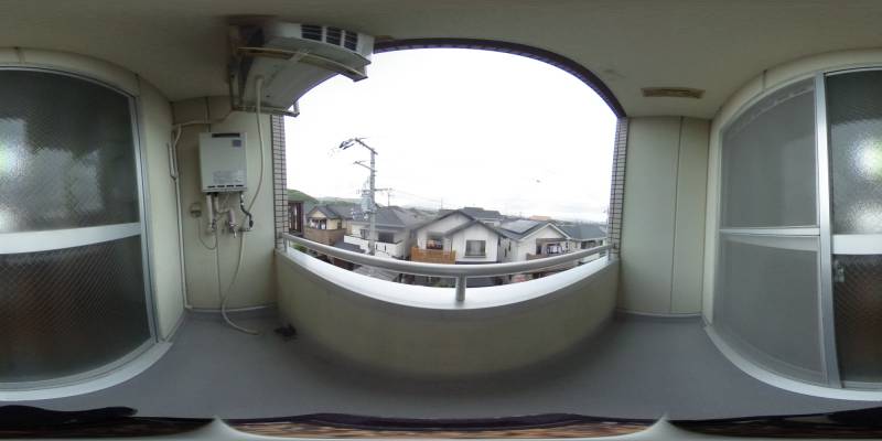 パノラマ画像バルコニー