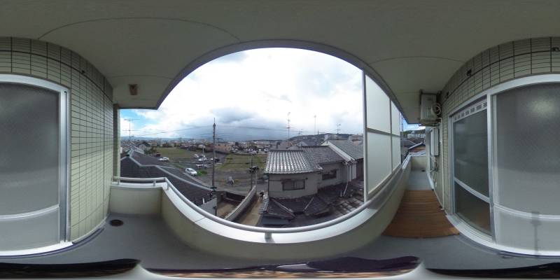 パノラマ画像バルコニー