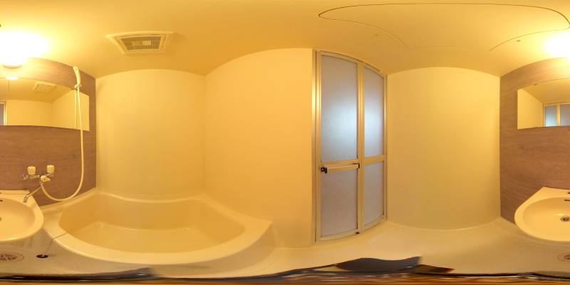 パノラマ画像バスルーム