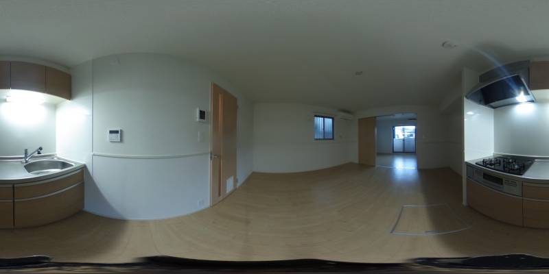 パノラマ画像キッチン