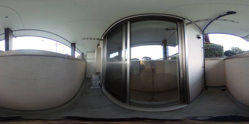 パノラマ画像バルコニー